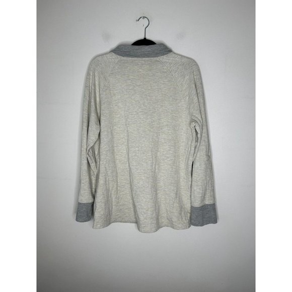 Duluth Trading Co Shirt Womens tan/grey Long Sleeve Outdoors Polo Size 2XL - Picture 5 of 6